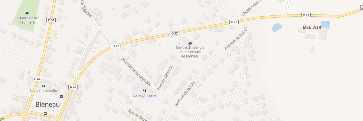 Plan du 10 Rue du Gatinais à Bléneau
