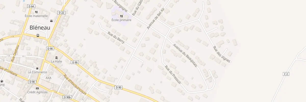 Plan du 4 Rue du Pressoir à Bléneau