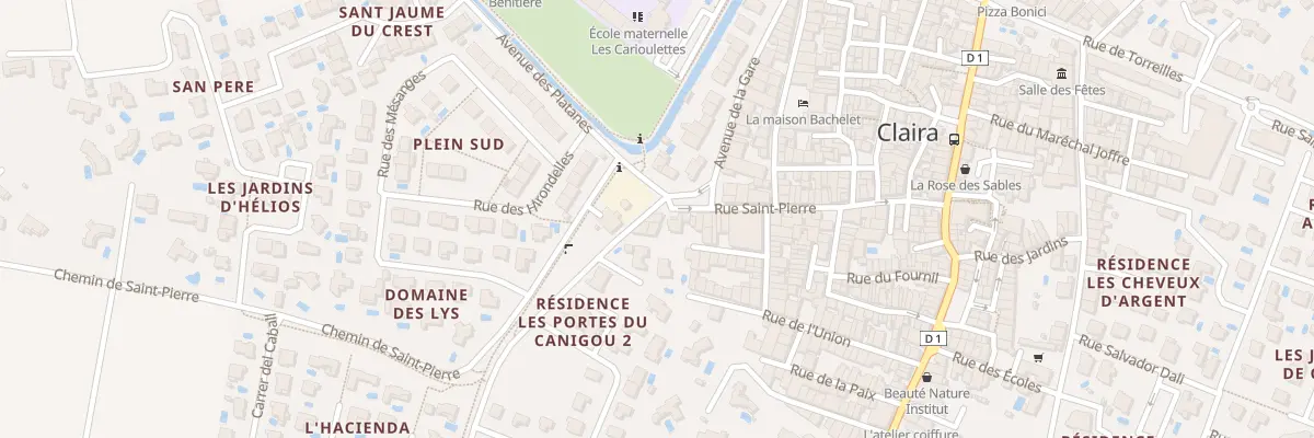 Plan du 43 Rue Saint Pierre à Claira