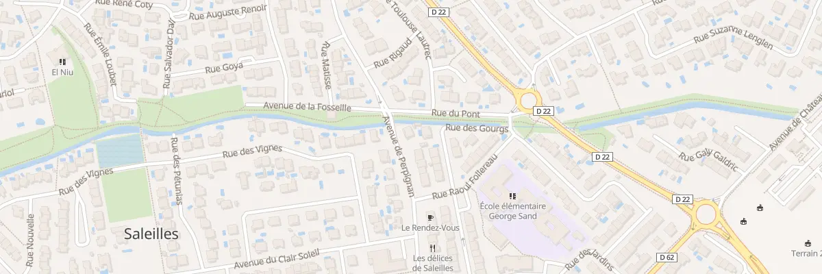 Plan du 44 Av de Perpignan à Saleilles