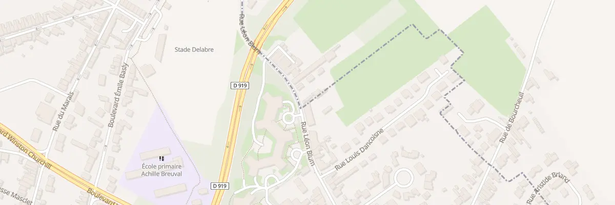 Plan du 256 Rue Léon Blum à Dourges