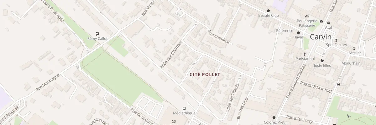 Plan du 5 All des Acacias Cite Pollet à Carvin