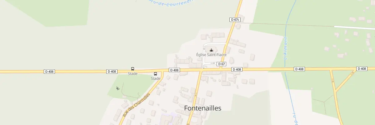 Plan du 41 Rte de Melun à Fontenailles