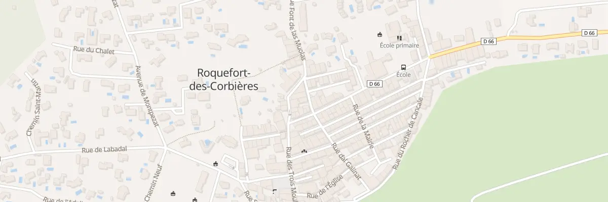 Plan du 4 Rue Font de la Muolas à Roquefort-des-Corbières