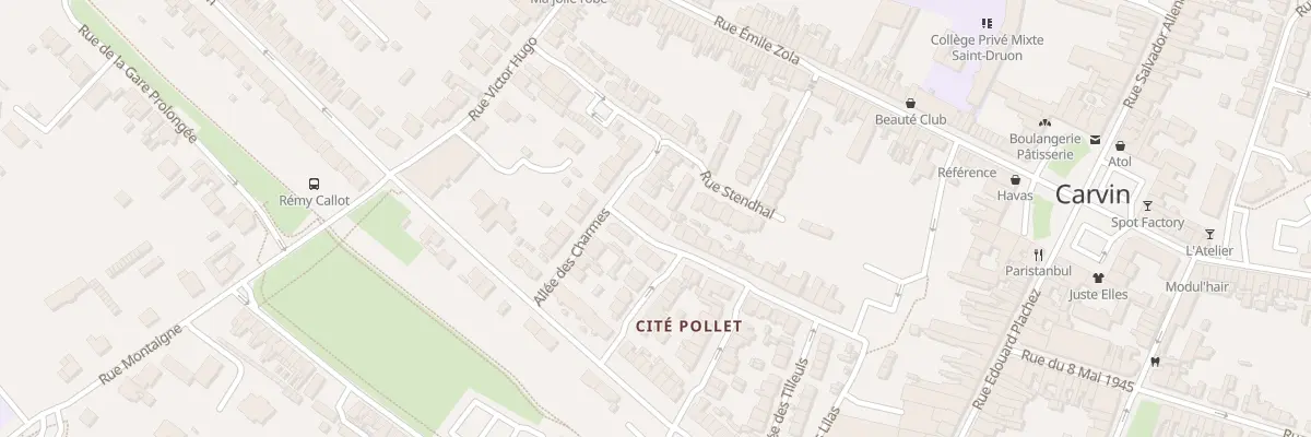 Plan du 30 Rue Voltaire à Carvin