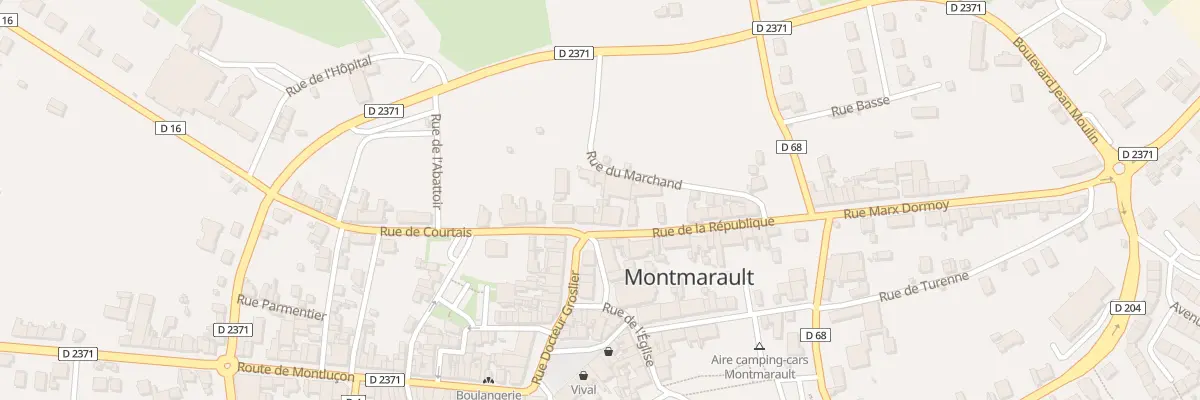 Plan du 3 Rue de la République à Montmarault