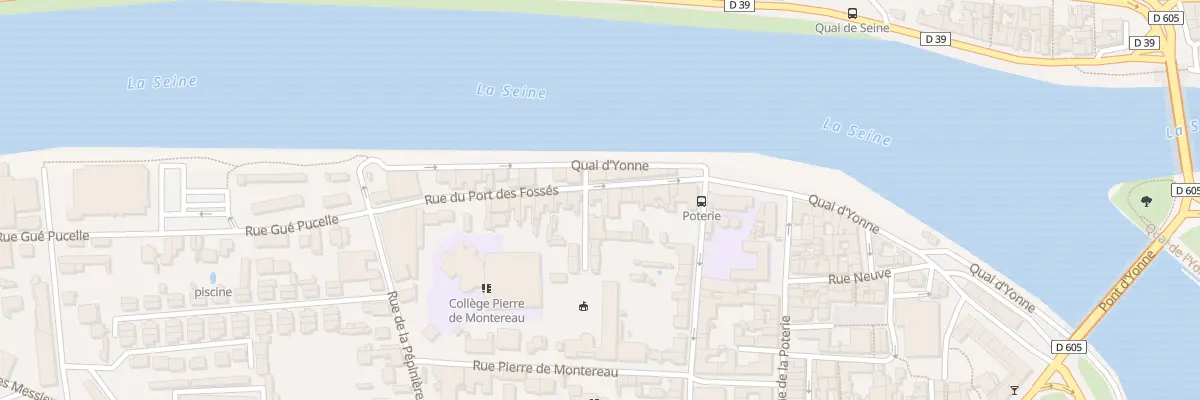 Plan du 17 Rue Port des Fosses à Montereau-Fault-Yonne