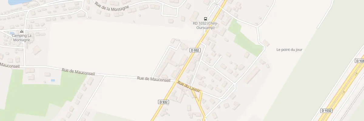 Plan du 2D Rue Royale à Chiry-Ourscamp