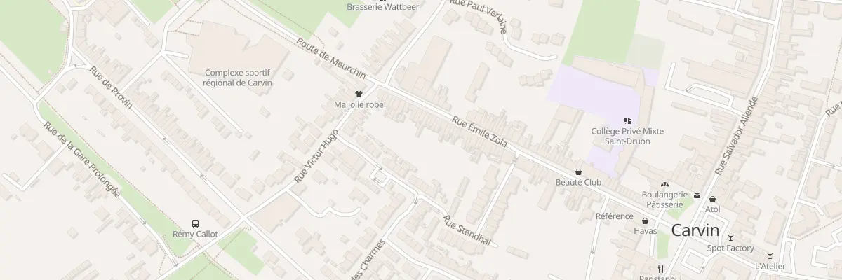 Plan du 75 Rue Emile Zola à Carvin
