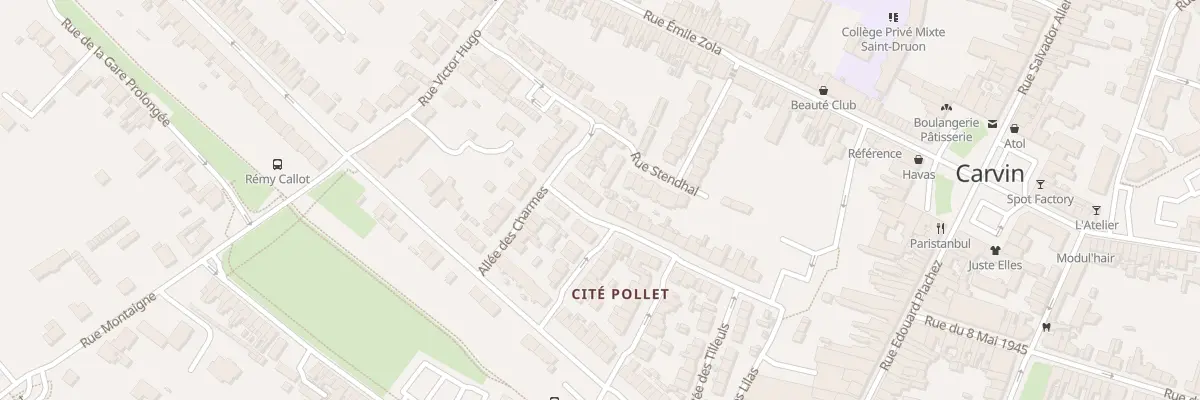 Plan du 28 Rue Voltaire à Carvin