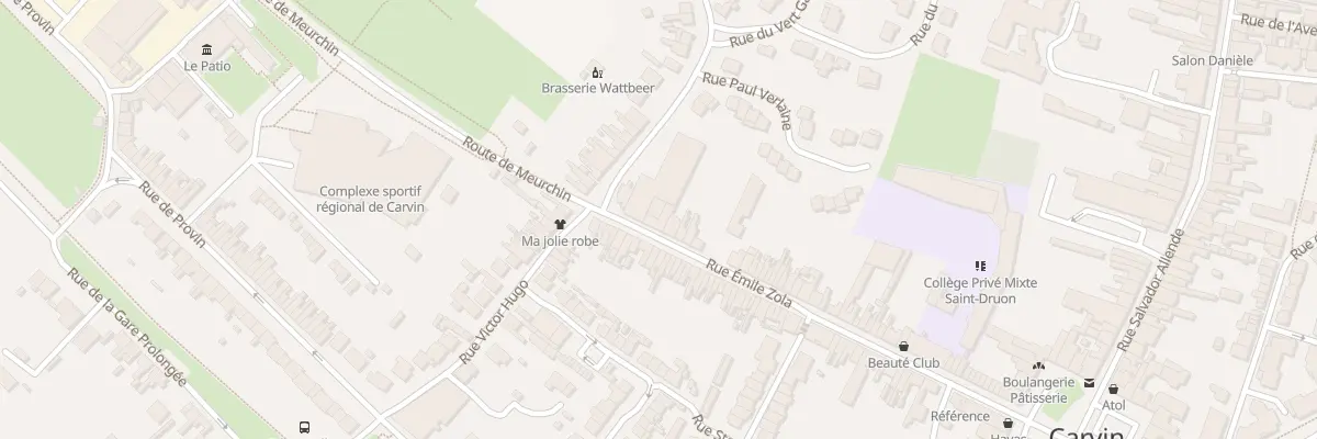 Plan du 80 Rue Emile Zola à Carvin