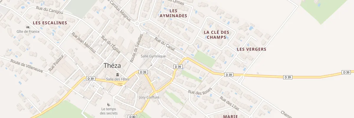 Plan du 1 Imp du Canal à Théza