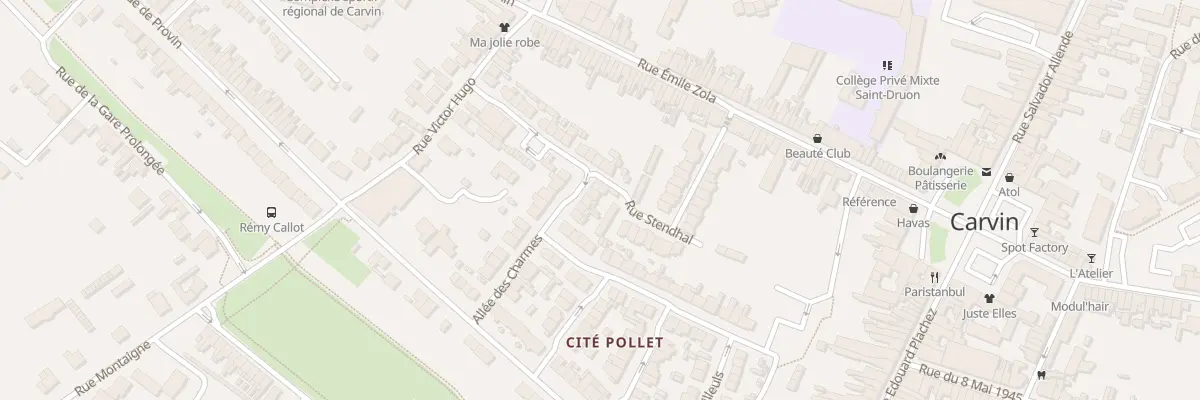 Plan du 42 Rue Voltaire à Carvin