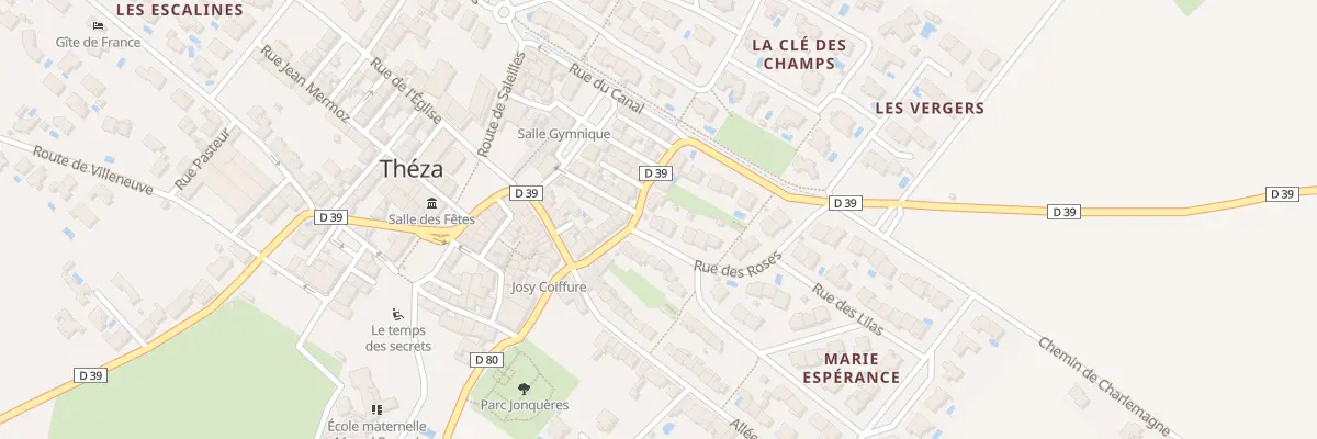 Plan du 1 Rue des Roses à Théza
