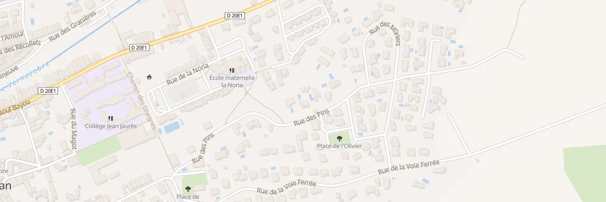 Plan du 9 Rue des Pins à Saint-Chinian