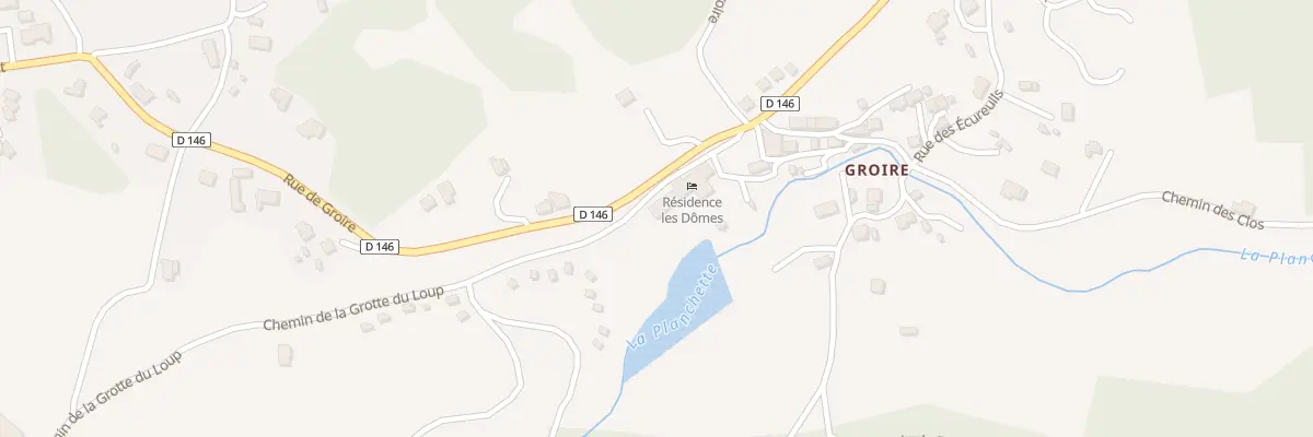 Plan du 9014 Rue de Groire à Murol