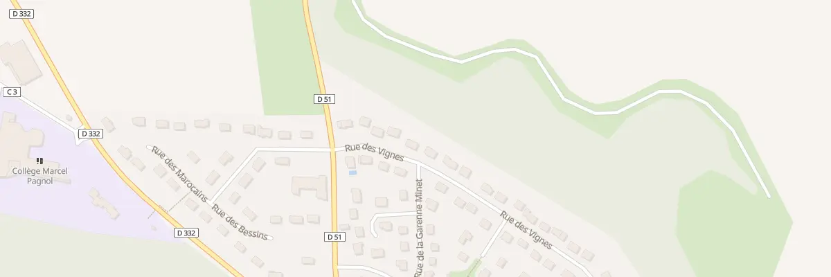 Plan du 36 Rue des Vignes à Betz