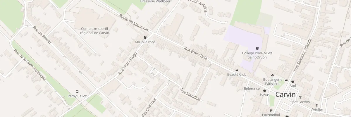 Plan du 69 Rue Emile Zola à Carvin