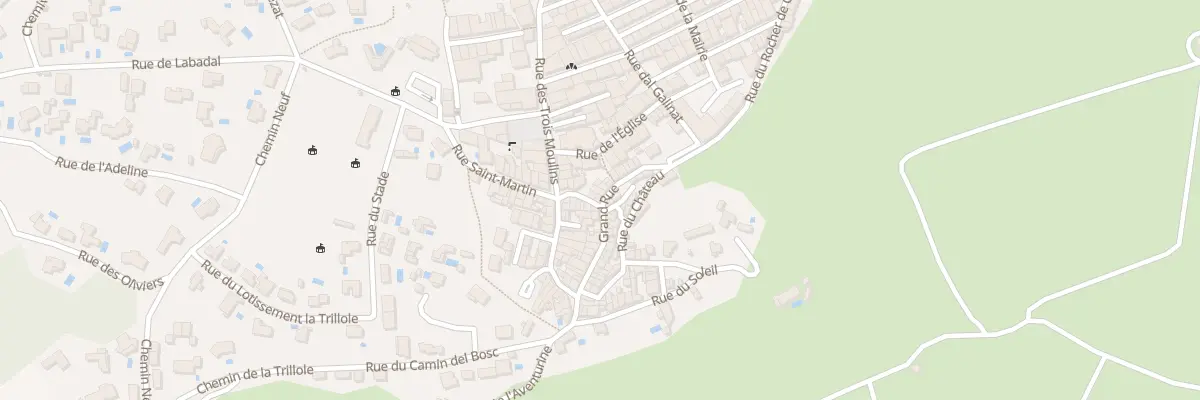 Plan du 12 Rue de la Placette à Roquefort-des-Corbières
