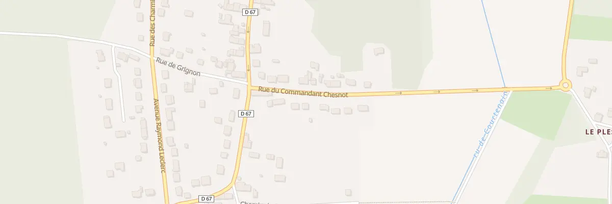 Plan du 84 Rue du Cdt Chesnot à Fontenailles
