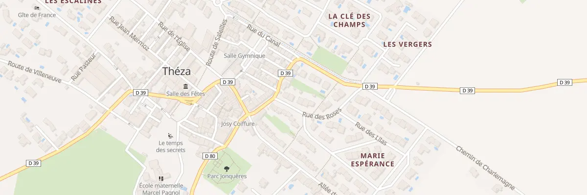 Plan du 3 Rue des Roses à Théza