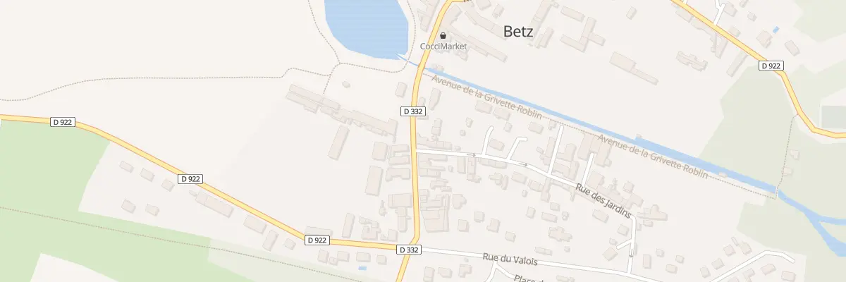Plan du 1 Rue des Jardins à Betz