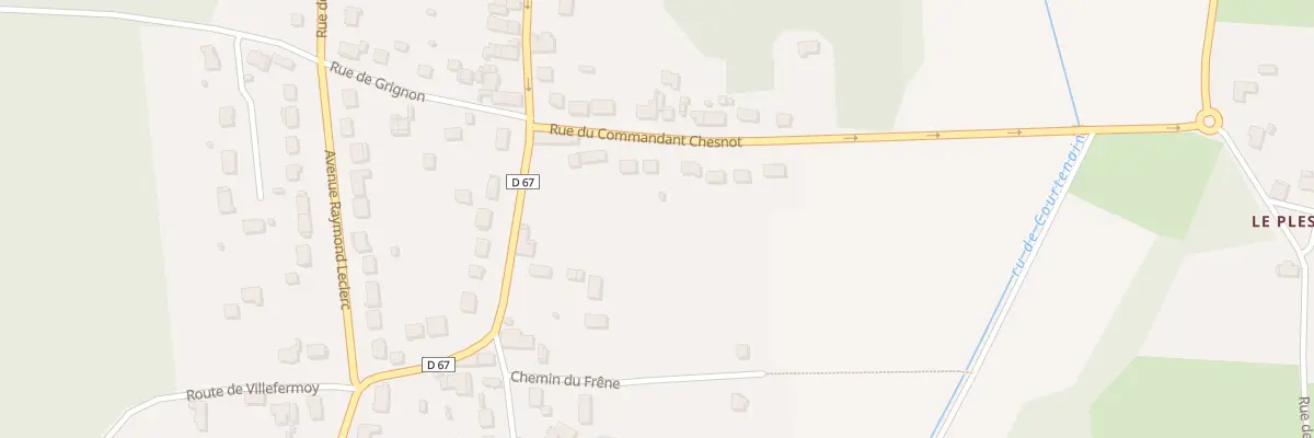 Plan du 94 Rue du Cdt Chesnot à Fontenailles