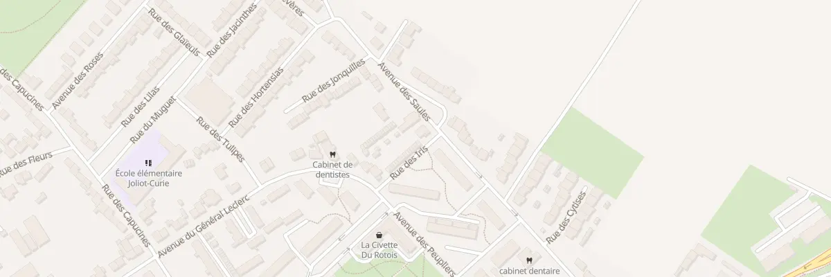 Plan du 1 Rue des Iris à Courrières