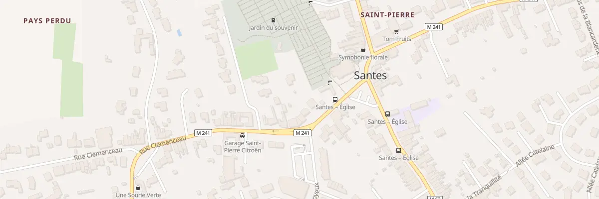 Plan du 6 Rue Clémenceau à Santes