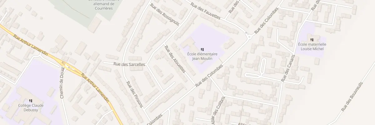 Plan du 11 Rue des Alouettes à Courrières