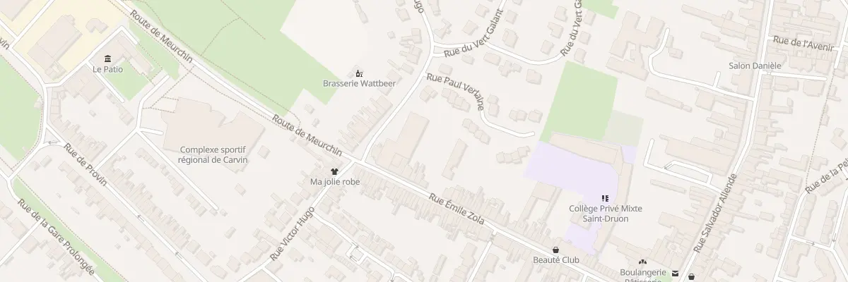 Plan du 78 Rue Emile Zola à Carvin
