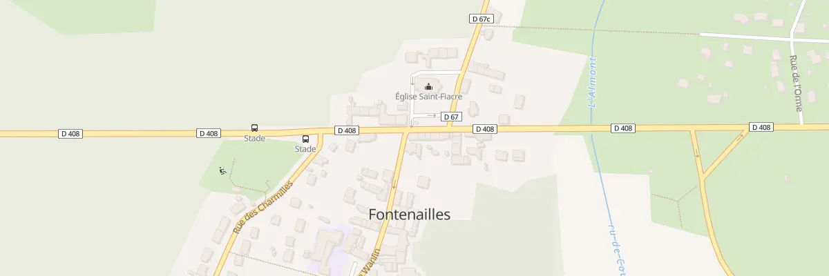 Plan du 92 Rte de Melun à Fontenailles
