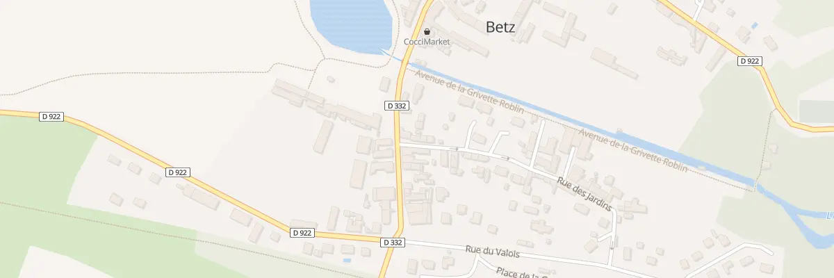 Plan du 3 Rue des Jardins à Betz