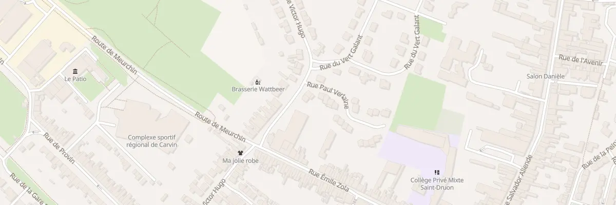 Plan du 20 Rue Victor Hugo à Carvin