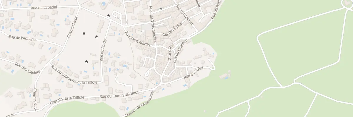 Plan du 13 Rue du Château à Roquefort-des-Corbières