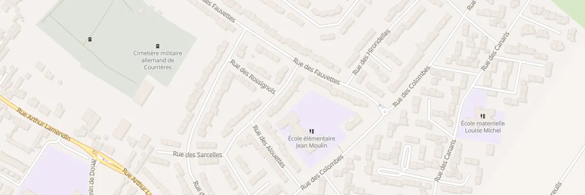 Plan du 7 Rue des Mésanges à Courrières