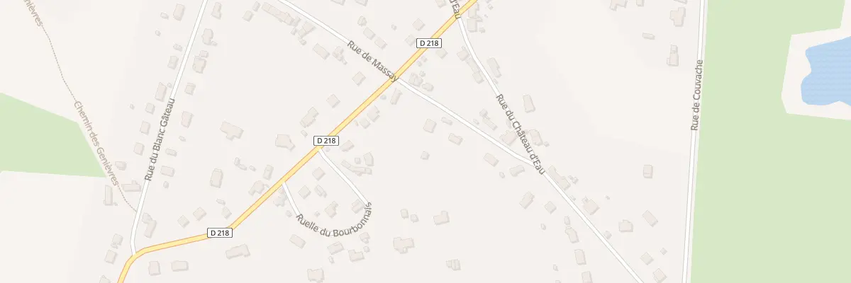 Plan du 25 Rue de Massay à La Guerche-sur-l’Aubois
