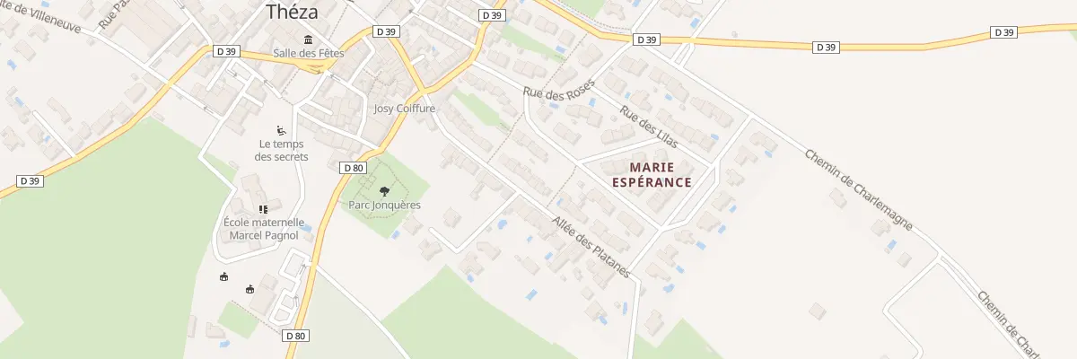 Plan du 25 All des Platanes à Théza