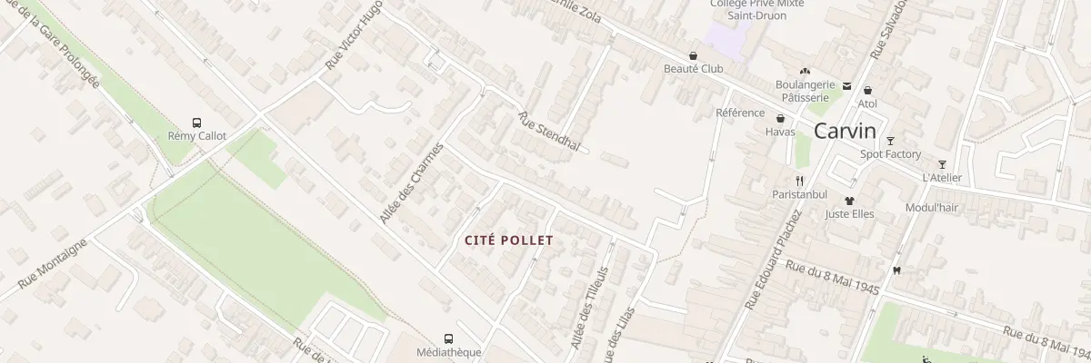 Plan du 18 Rue Voltaire à Carvin
