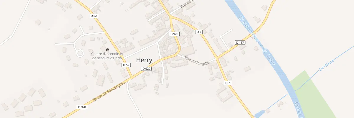 Plan du 14 Rue du Prieuré à Herry