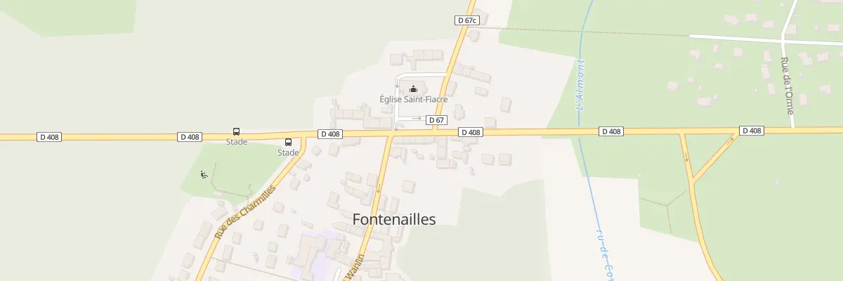 Plan du 112 Rte de Melun à Fontenailles