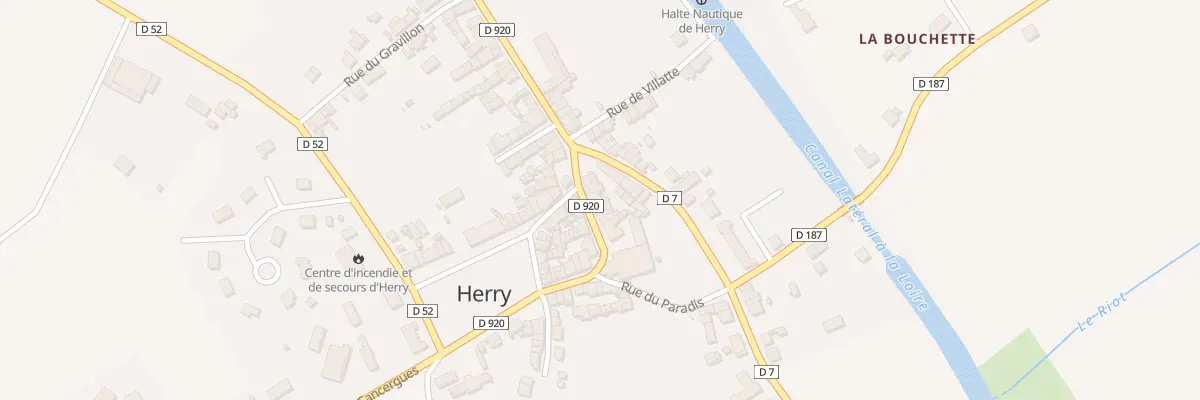 Plan du 28 Rue du Prieuré à Herry
