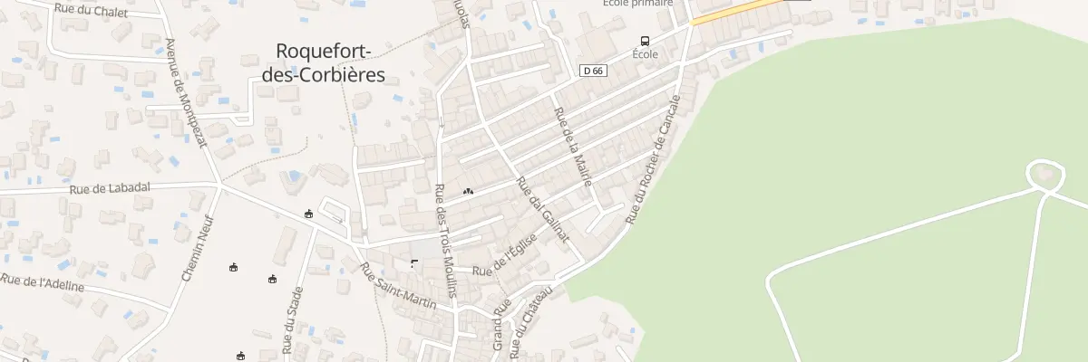 Plan du 6 Rue de la Poste à Roquefort-des-Corbières