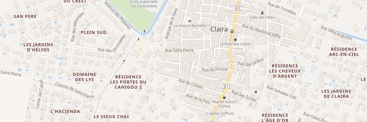 Plan du 3 Rue de la Coopérative à Claira