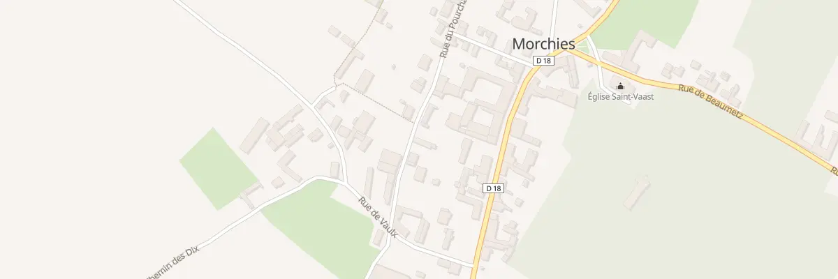 Plan du 1 Rue du Pourchain à Morchies