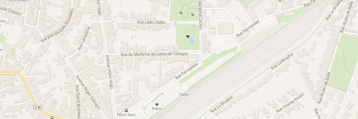 Plan du 176 Av de Lattre de Tassigny à Hénin-Beaumont