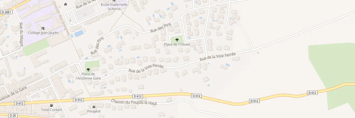 Plan du 25 Rue de la Voie Ferrée à Saint-Chinian