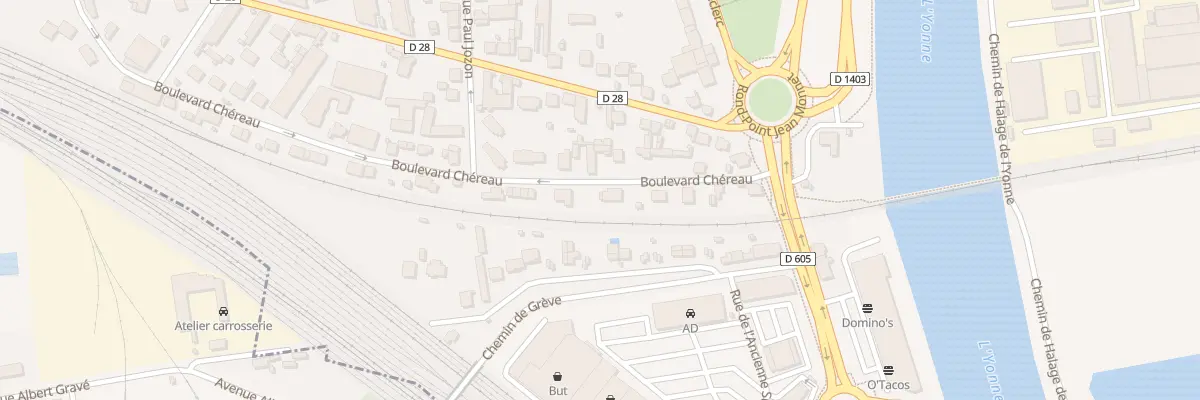 Plan du 9 Bd Chéreau à Montereau-Fault-Yonne