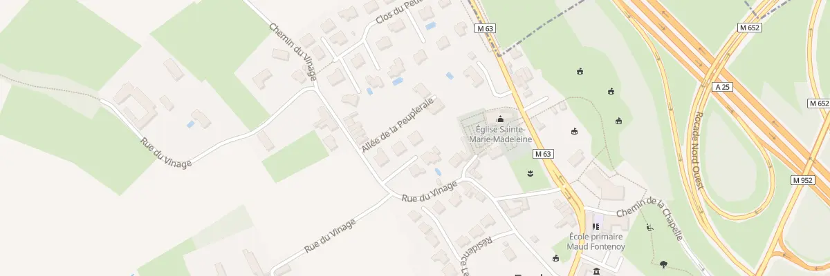 Plan du 3 Hameau de la Motte à Englos