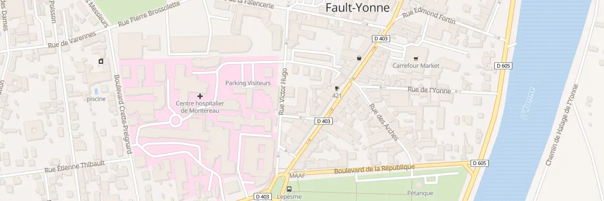 Plan du 6 Rue Victor Hugo à Montereau-Fault-Yonne